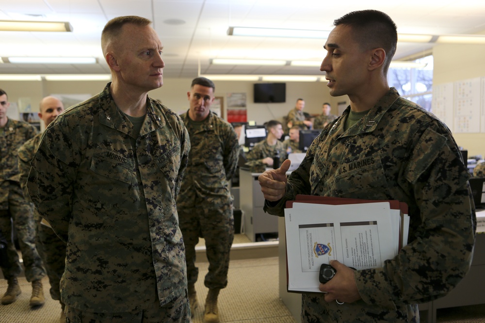 Brig. Gen. Morris visits MCCSSS Camp Johnson