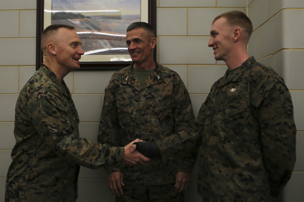 Brig. Gen. Morris visits MCCSSS Camp Johnson