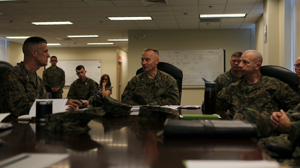 Brig. Gen. Morris visits MCCSSS Camp Johnson
