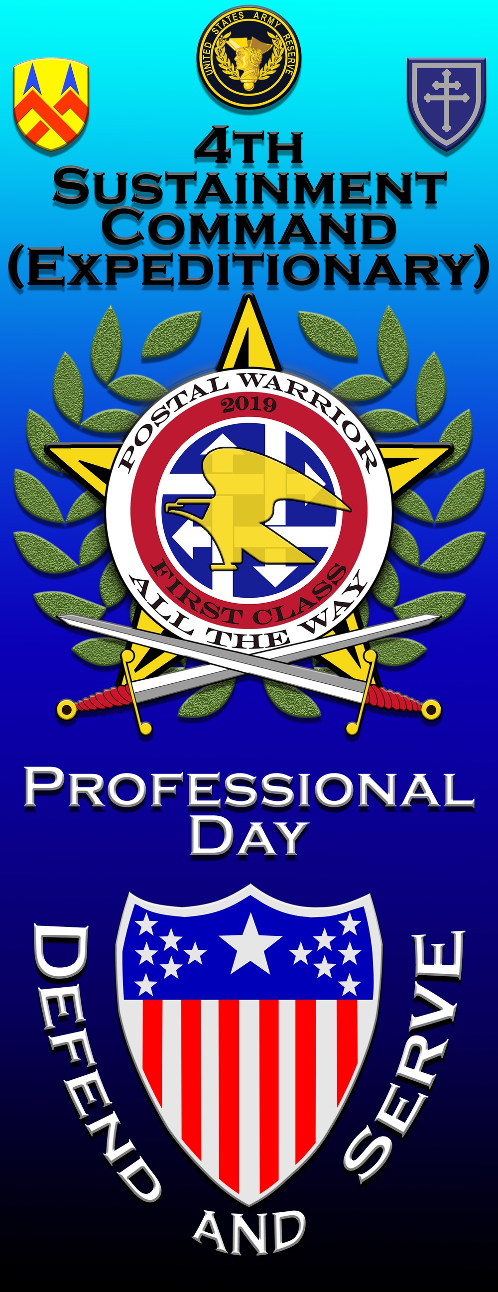 Postal Warrior 2019 Pro Day Poster
