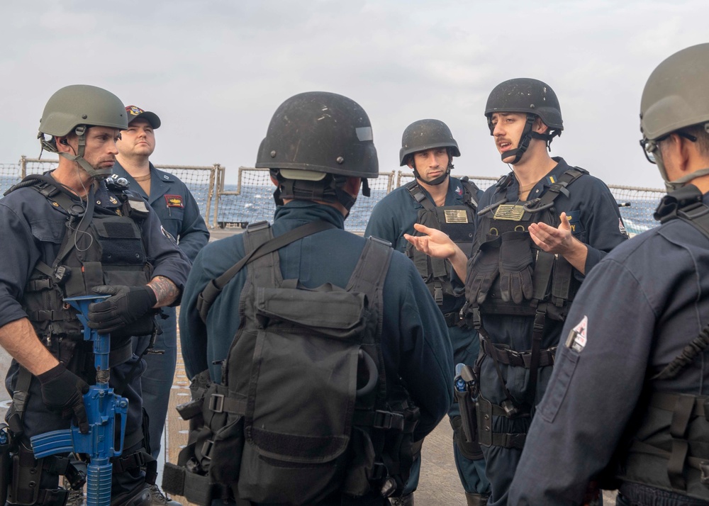 USS McCampbell Conducts Visit, Board, Search and Siezure Drill