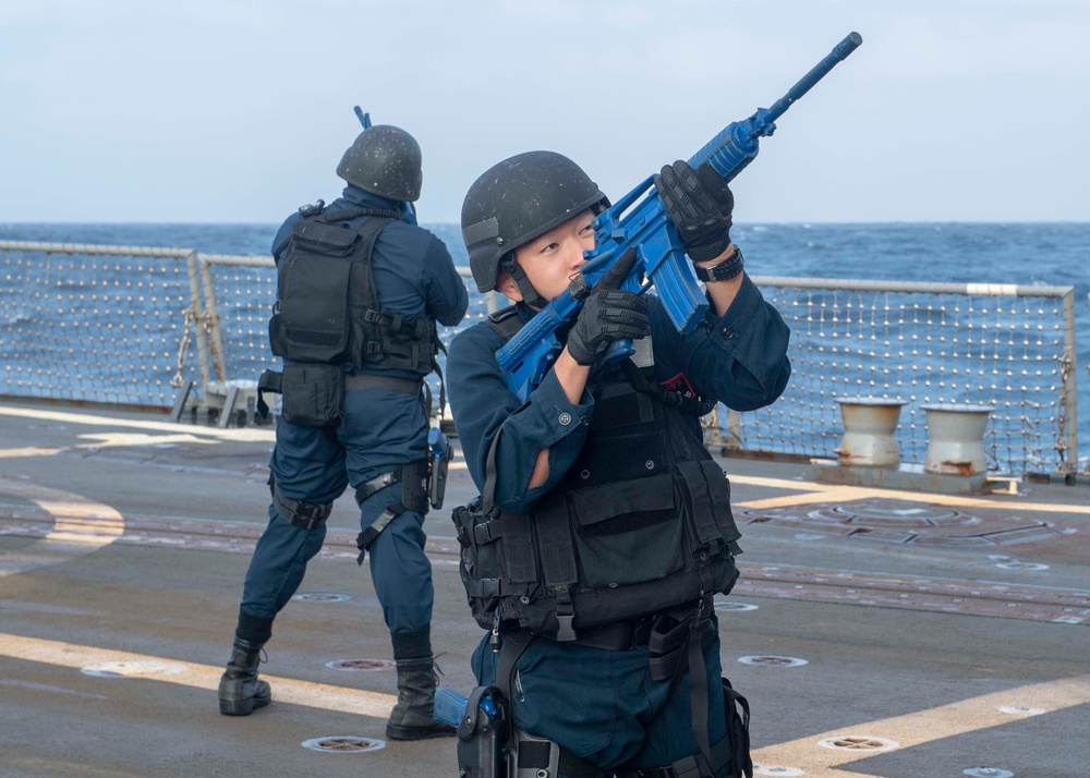 USS McCampbell Conducts Visit, Board, Search and Seizure Drill