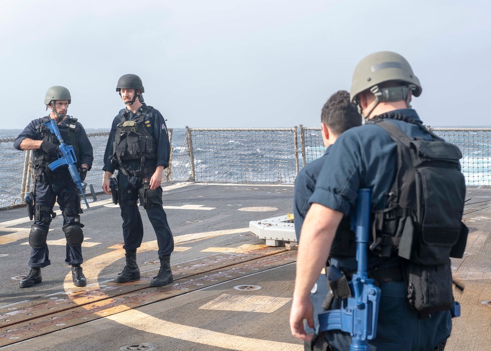 USS McCampbell Conducts Visit, Board, Search and Seizure Drill