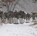 Fort McCoy Cold-Weather Operations Course students practice snowshoeing, conduct field ops