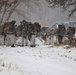Fort McCoy Cold-Weather Operations Course students practice snowshoeing, conduct field ops