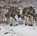 Fort McCoy Cold-Weather Operations Course students practice snowshoeing, conduct field ops