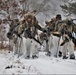 Fort McCoy Cold-Weather Operations Course students practice snowshoeing, conduct field ops