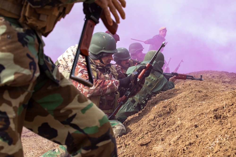 Peshmerga Forces Final Exercise at Sulaymaniyah Training Center