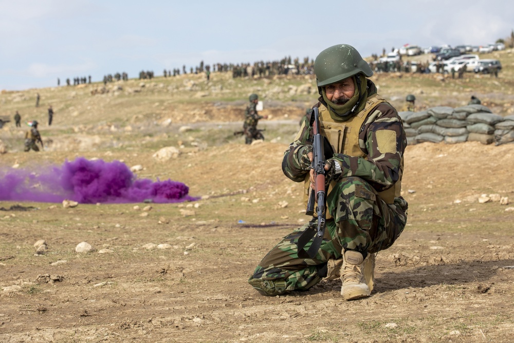 Peshmerga Forces Final Exercise at Sulaymaniyah Training Center