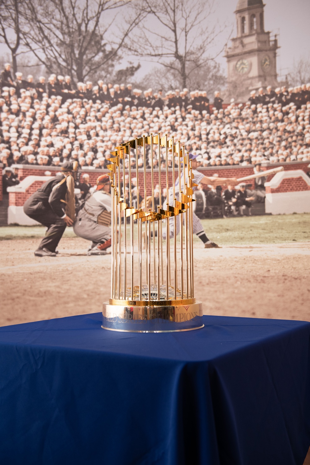 Commissioner's Trophy displayed at the National Museum of the U.S. Navy