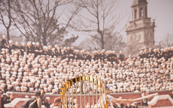 Commissioner's Trophy displayed at the National Museum of the U.S. Navy