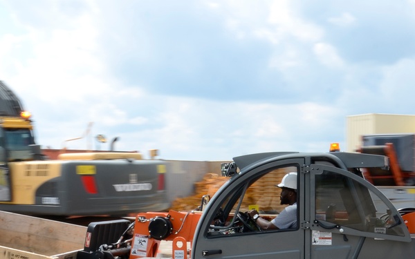 10K extended boom forklift