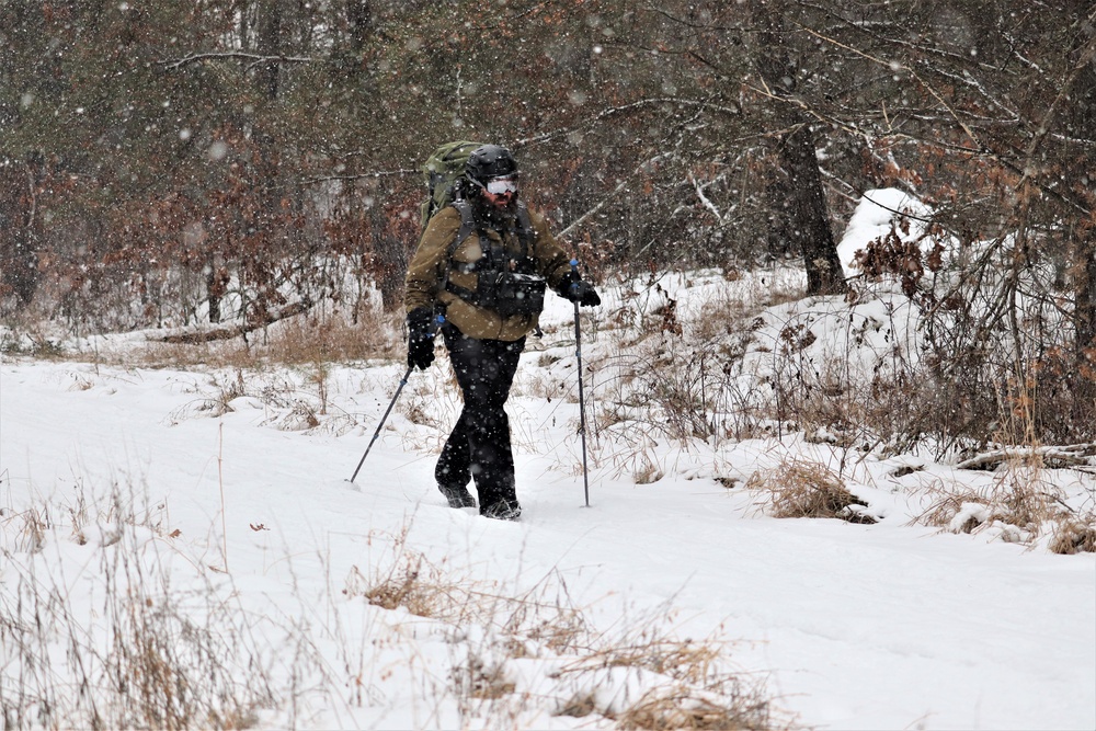 Snowshoeing among critical skills practiced, learned by students in CWOC at Fort McCoy