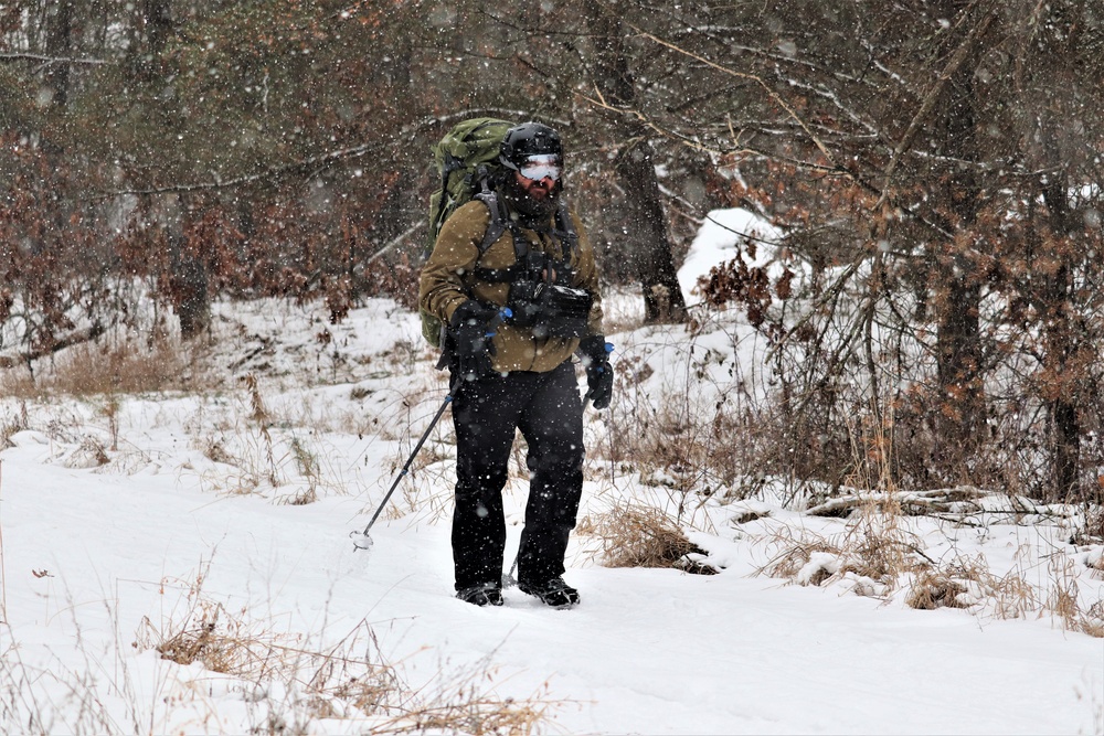 Snowshoeing among critical skills practiced, learned by students in CWOC at Fort McCoy