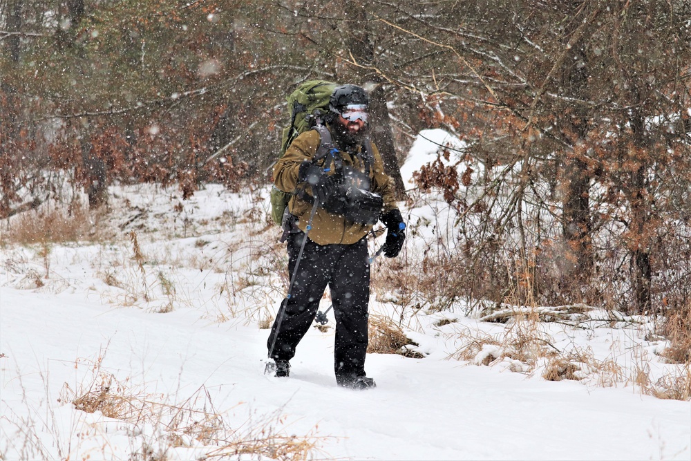 Snowshoeing among critical skills practiced, learned by students in CWOC at Fort McCoy