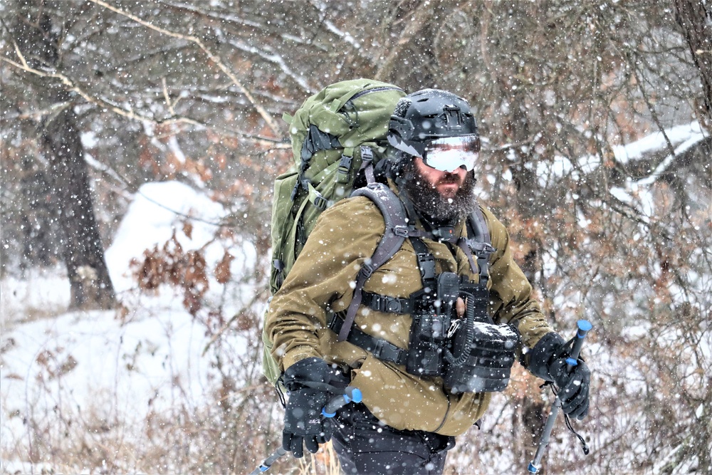 Snowshoeing among critical skills practiced, learned by students in CWOC at Fort McCoy