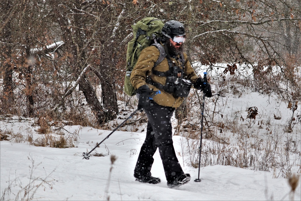 Snowshoeing among critical skills practiced, learned by students in CWOC at Fort McCoy