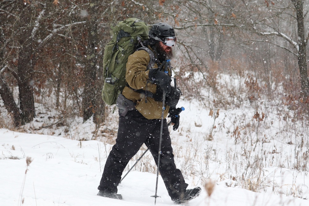 Snowshoeing among critical skills practiced, learned by students in CWOC at Fort McCoy