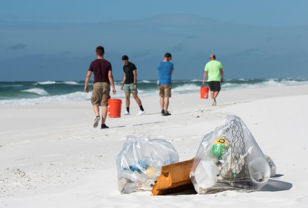 Trashing the beach