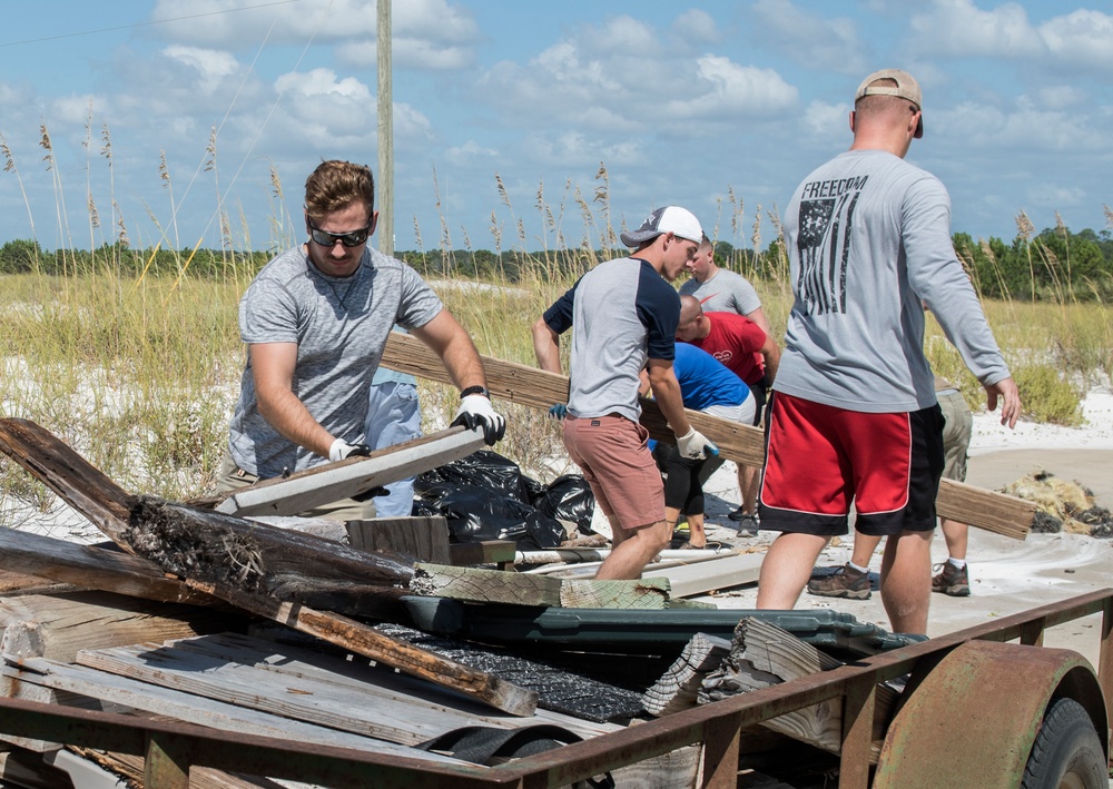 Trashing the beach