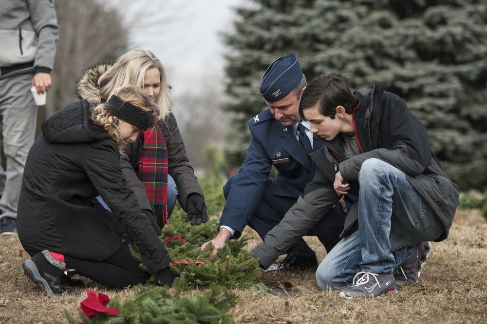 DVIDS Images 180FW Commander Participates in 2019 Wreaths Across America Ceremony [Image 21