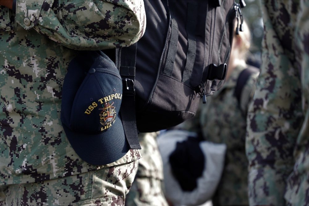 Tripoli Sailors Arrive in Pascagoula