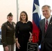 Major General Tracy R. Norris, the Adjutant General of Texas, attends a ceremony dedicating the Hardin, Texas Post Office in honor of Chief Warrant Officer 2 Lucas Lowe.