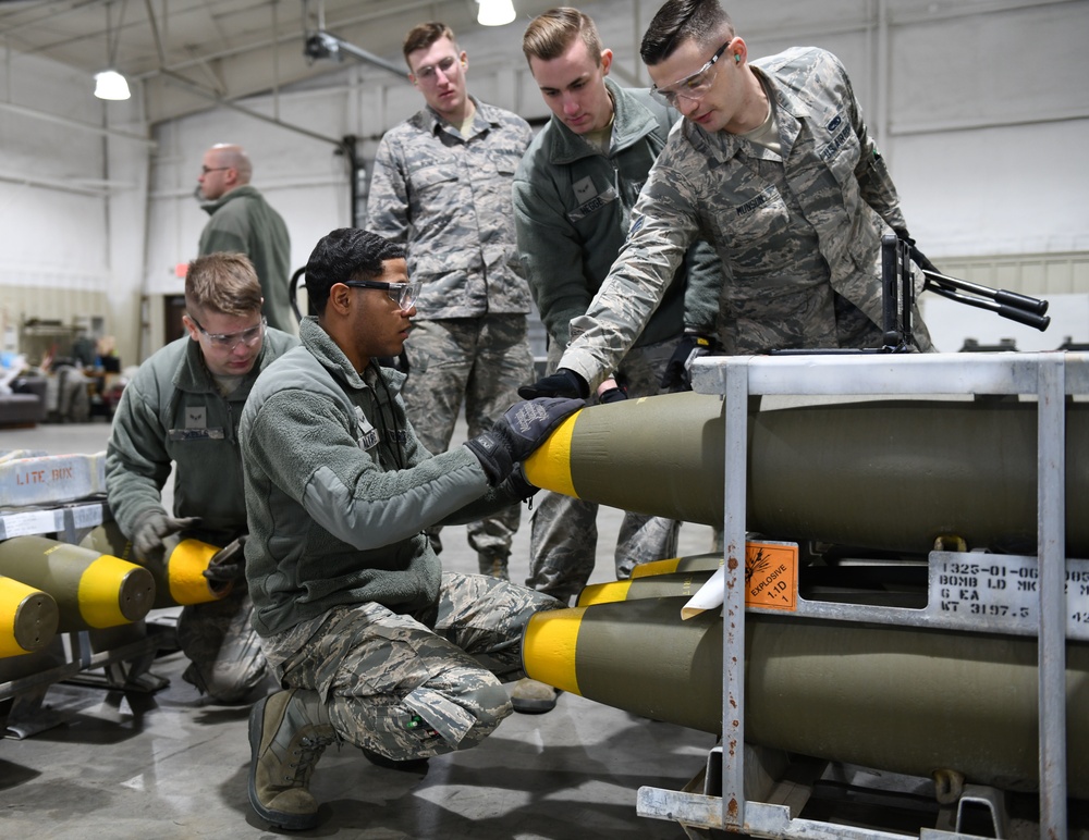 Takeoff, munitions inspection