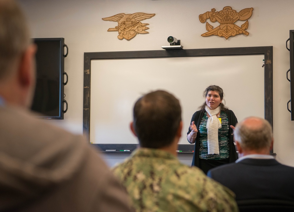 Ms. Andrea Gastaldo, director of the Office of State-Defense Integration, visits Naval Special Warfare