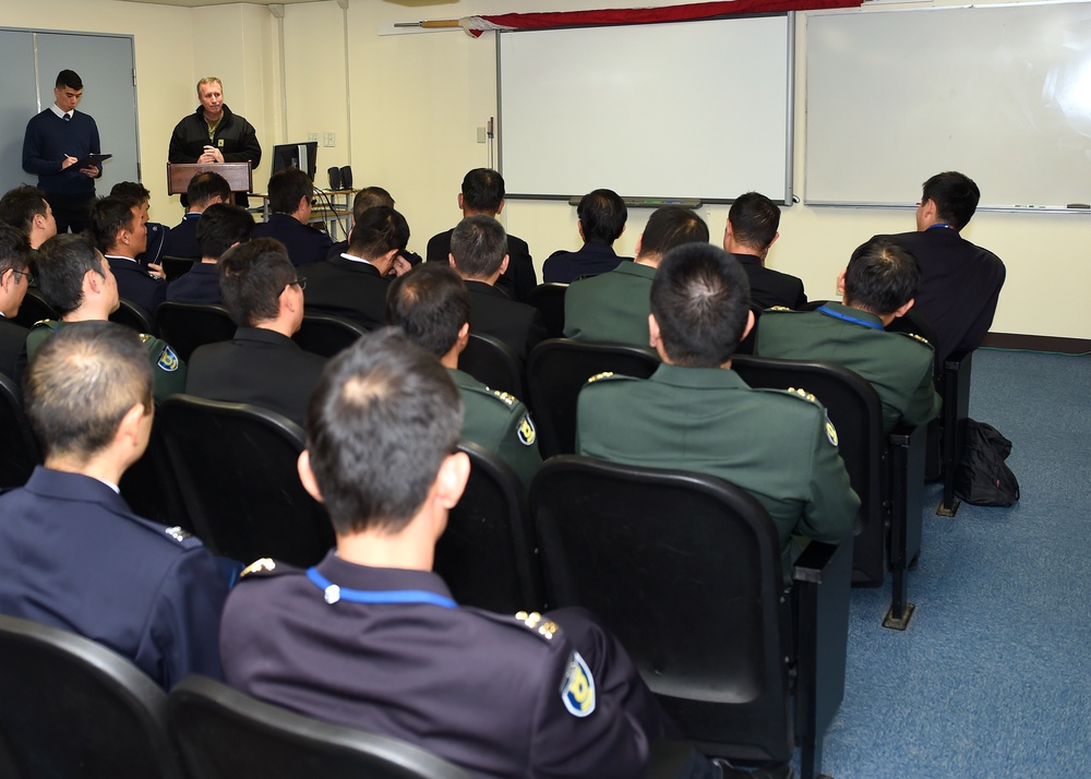 Commander US 7th Fleet and Commander Naval Forces Japan Speak to Joint War College Students.