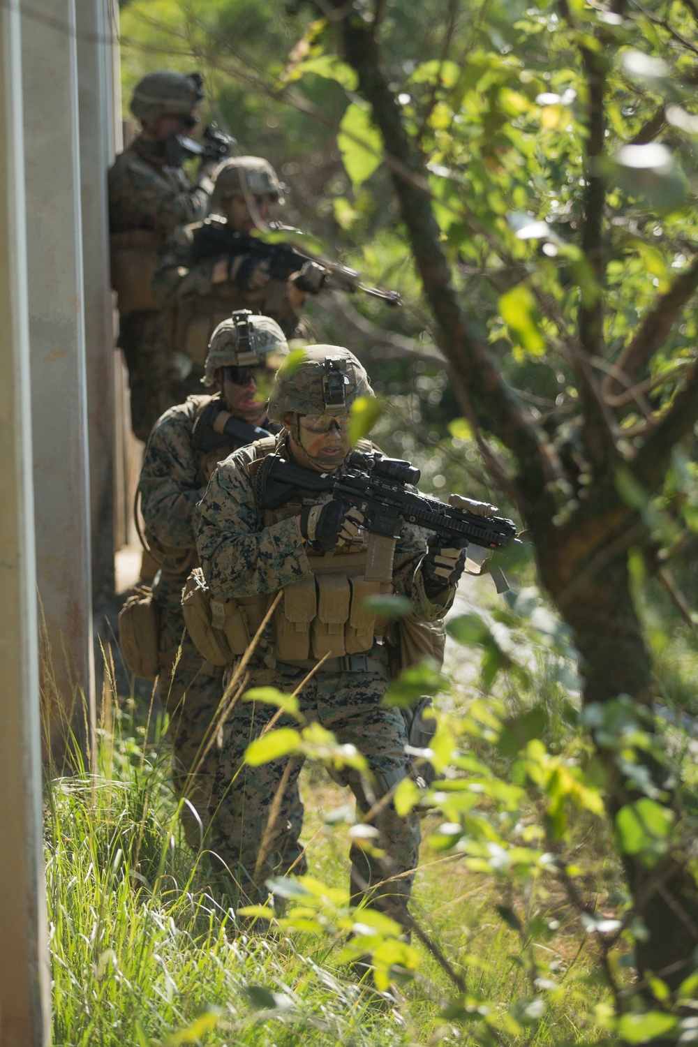 BLT 1/5 conducts simulated urban assault, jungle warfare training during MEU Exercise