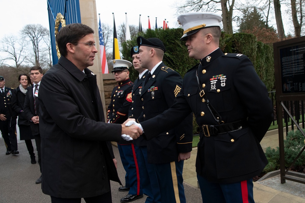 Esper Leads Presidential Delegation for 75th Anniversary of Battle of the Bulge