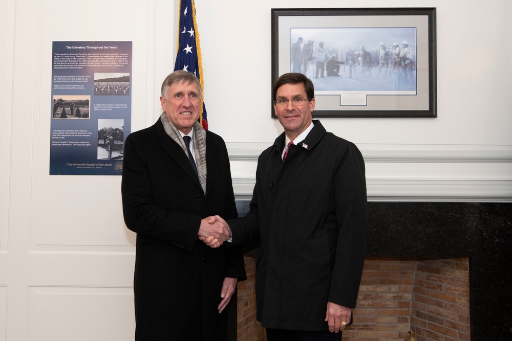 Esper Leads Presidential Delegation for 75th Anniversary of Battle of the Bulge