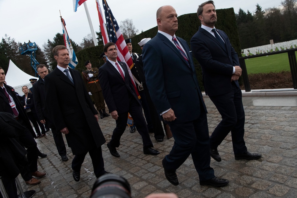 Esper Leads Presidential Delegation for 75th Anniversary of Battle of the Bulge