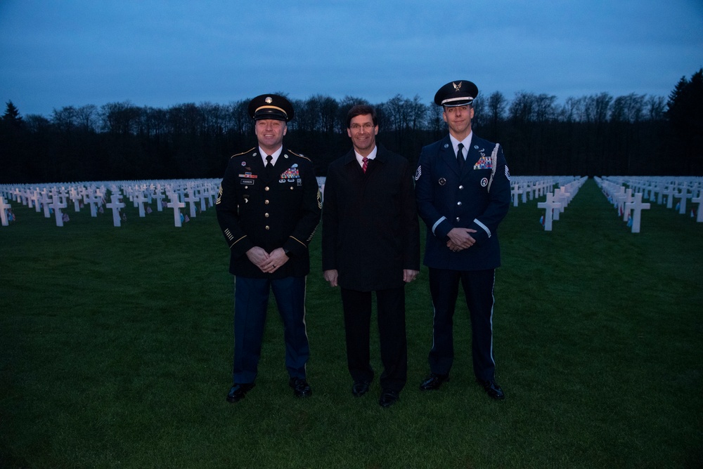 Esper Leads Presidential Delegation for 75th Anniversary of Battle of the Bulge