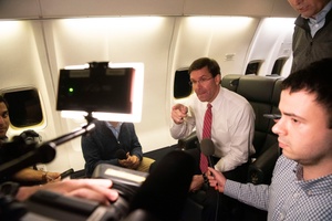 Press Secretary Karine Jean-Pierre Gaggle Aboard Air Force One
