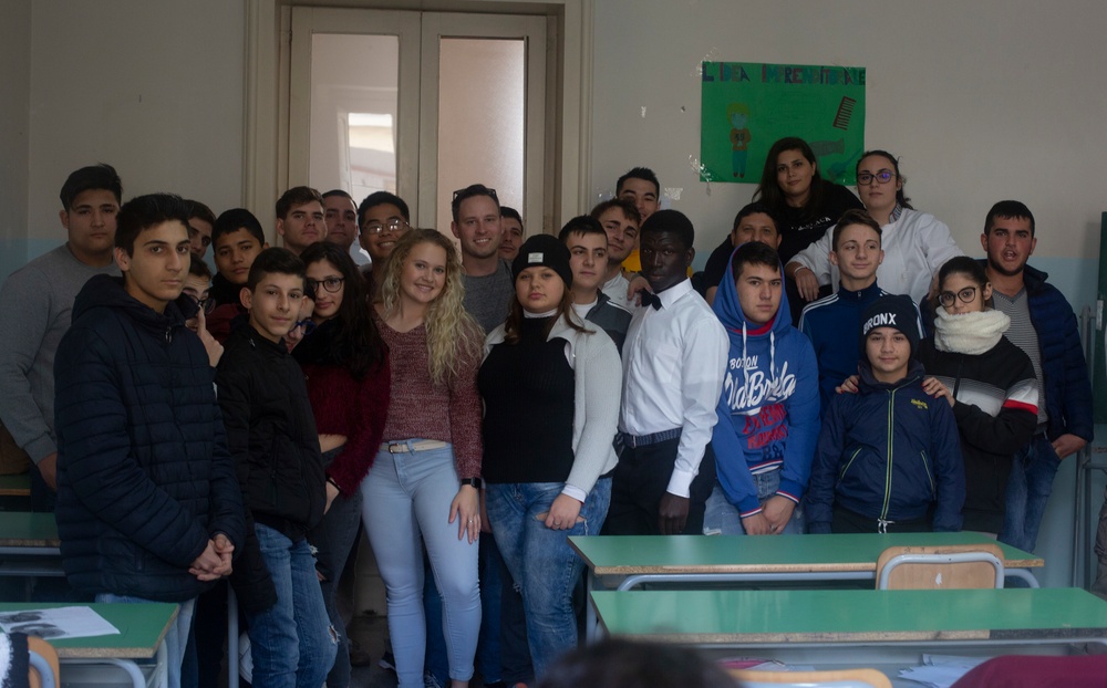 Marines and Sailors Build Relations with Students