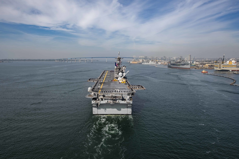 America Departs San Diego