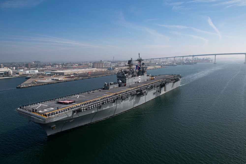 America Departs San Diego