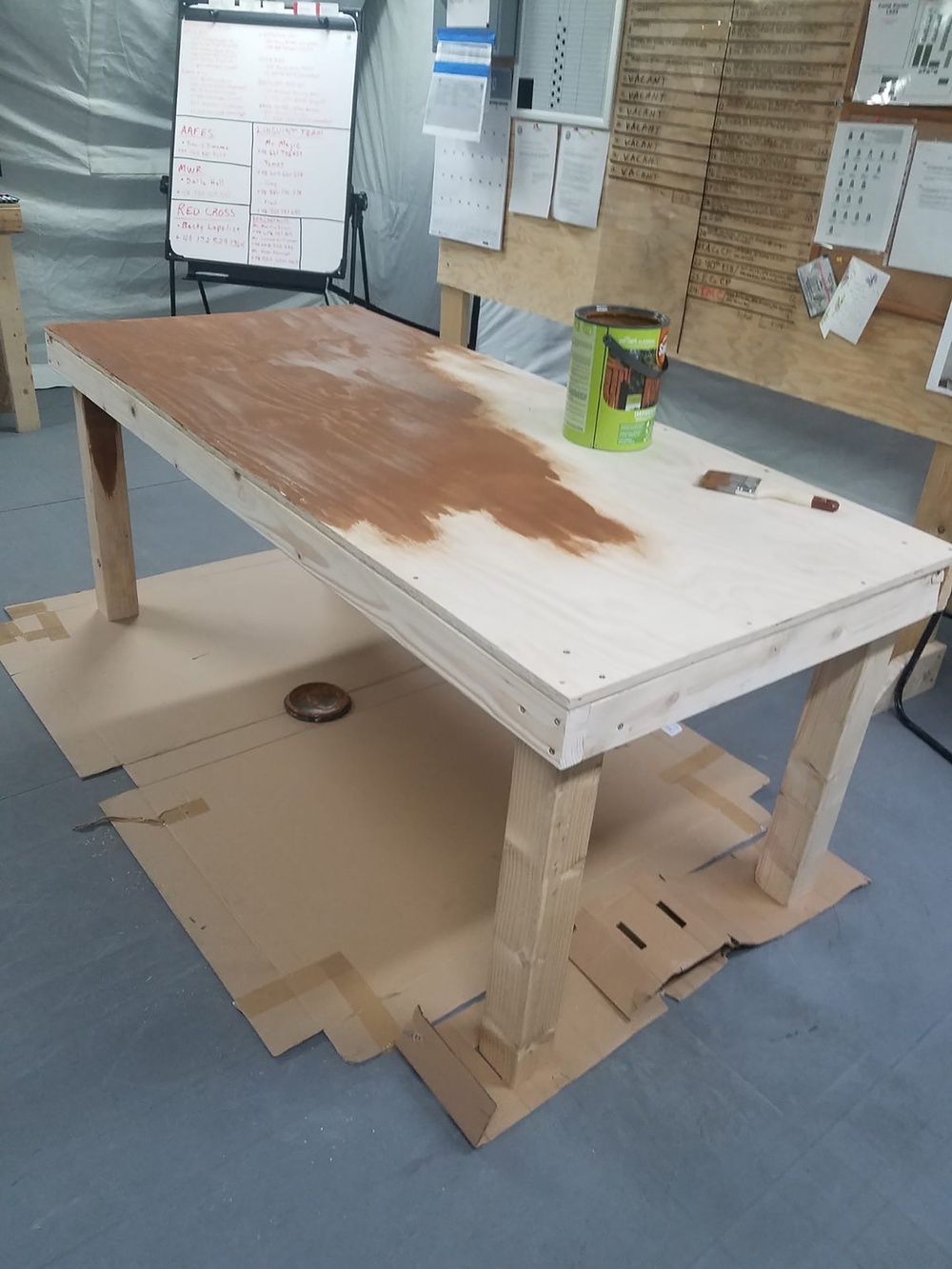 Desk built by Clark