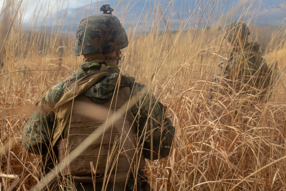U.S. Marines conduct a battalion force on force event during exercise Fuji Viper 20-2