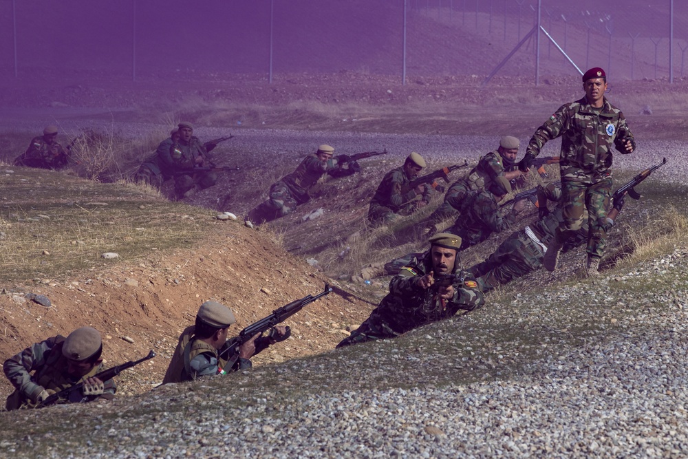 Peshmerga Forces Final Exercise at Bnaslawa Training Center