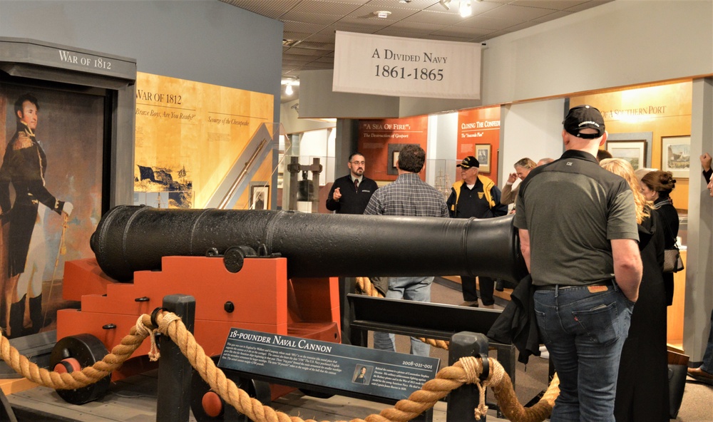 Naval Museum hosts a group from the American Society of Naval Engineers-Tidewater Section