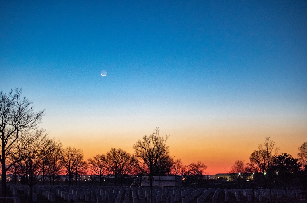 Sunrise on Wreaths Across America
