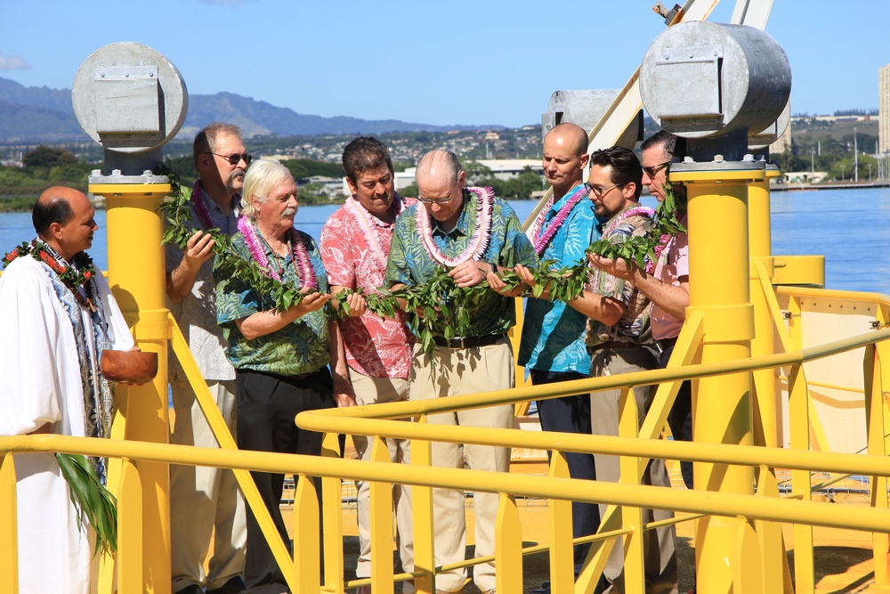 NAVFAC EXWC Hosts Traditional Hawaiian Blessing for Wave Energy Converter Device at Joint Base Pearl Harbor-Hickam