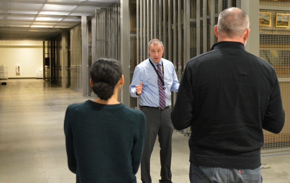 Naval Museum staff members visit U.S. Army's Museum Support Center at Fort Belvoir