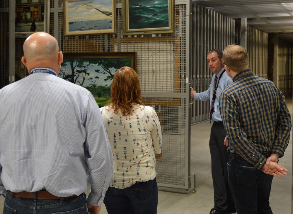 Naval Museum staff members visit U.S. Army's Museum Support Center at Fort Belvoir