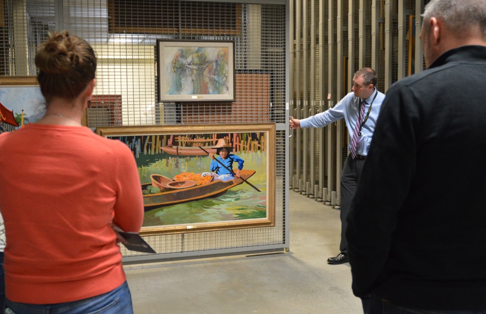 Naval Museum staff members visit U.S. Army's Museum Support Center at Fort Belvoir