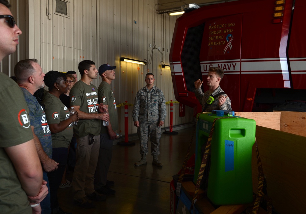Bellator mixed martial arts visit Hickam &amp; Federal Fire Department