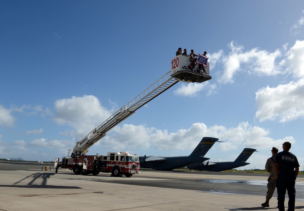 Bellator mixed martial arts visit Hickam &amp; Federal Fire Department